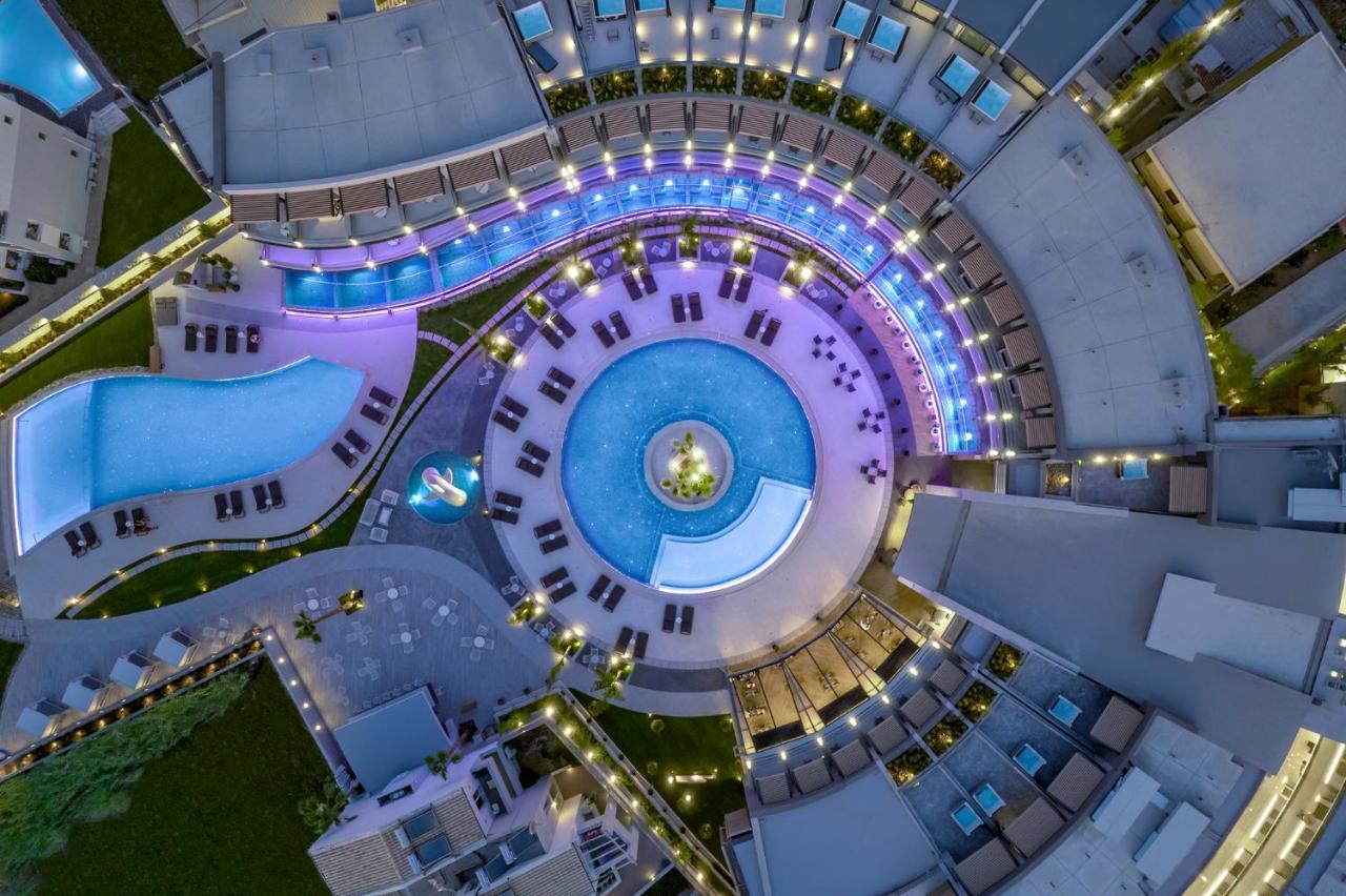 Nautilux Rethymno By Mage Hotels ภายนอก รูปภาพ Aerial view of the hotel