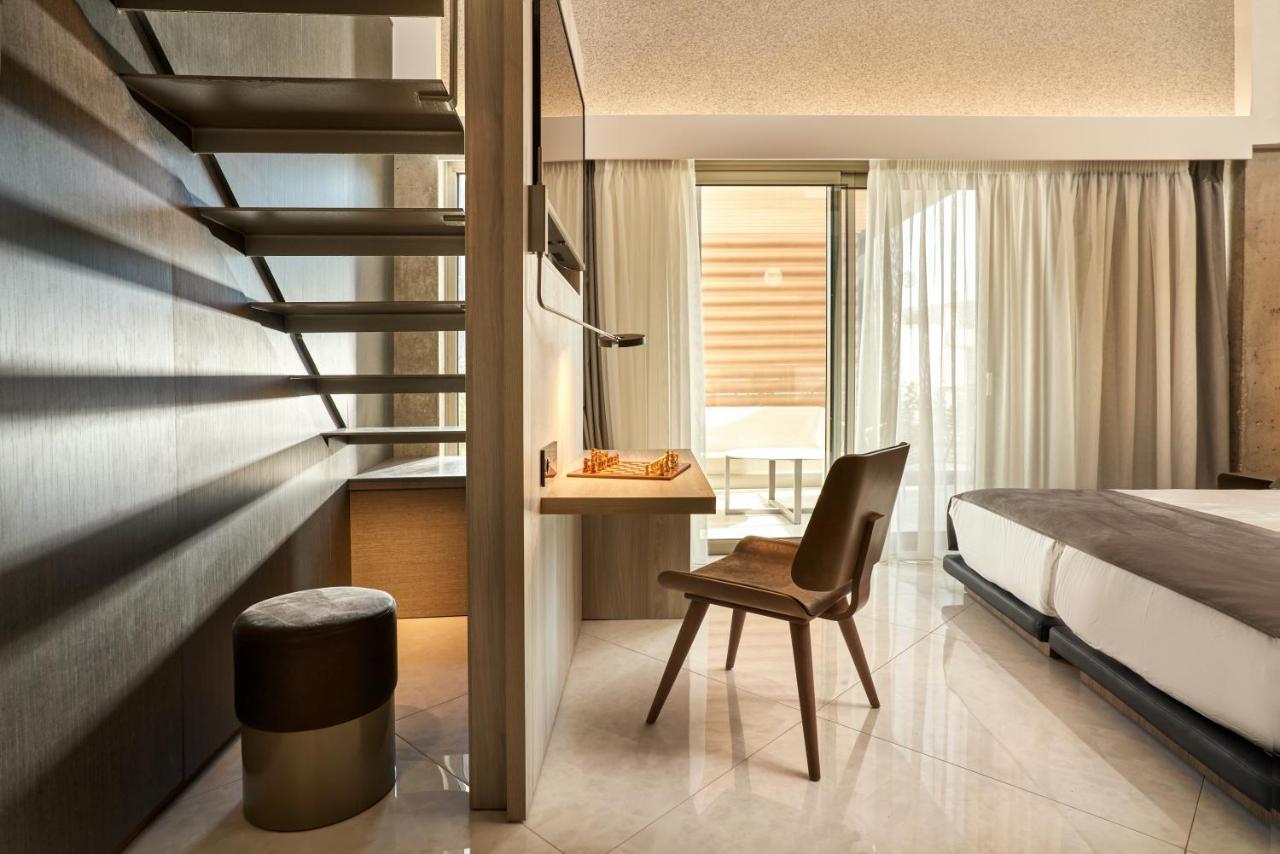 Nautilux Rethymno By Mage Hotels ภายนอก รูปภาพ A room at the hotel